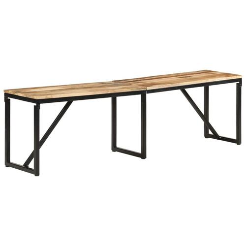 Bænk 160x35x46 cm massivt mangotræ