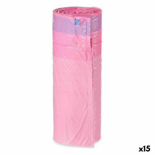 Affaldsposer Parfume Selvlukkende Pink Polyetylen 15 enheder 30 L