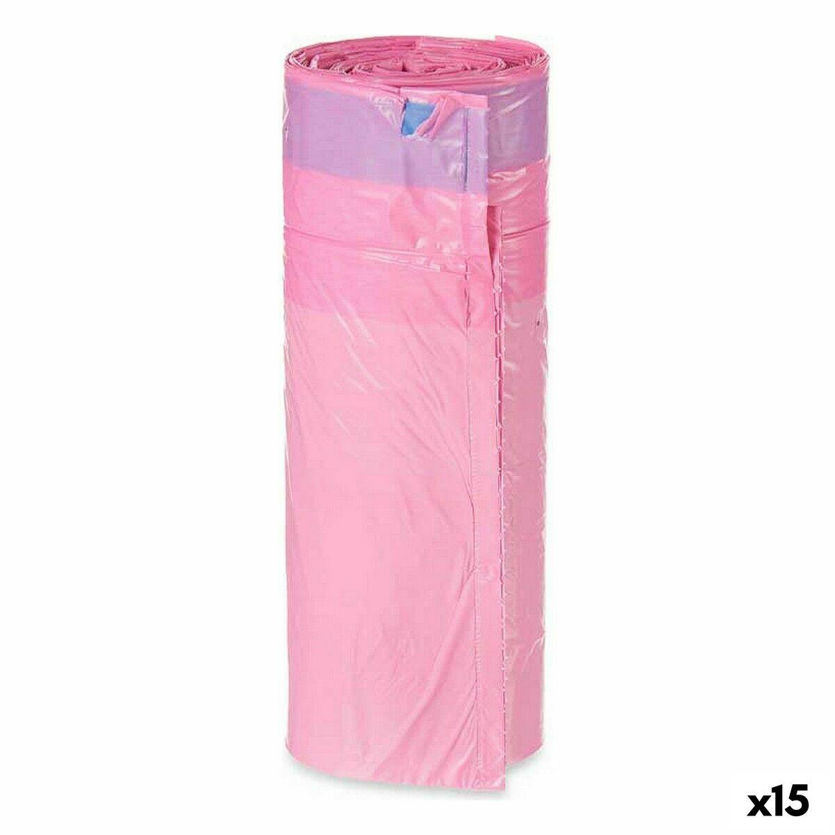 Affaldsposer Parfume Selvlukkende Pink Polyetylen 15 enheder 30 L