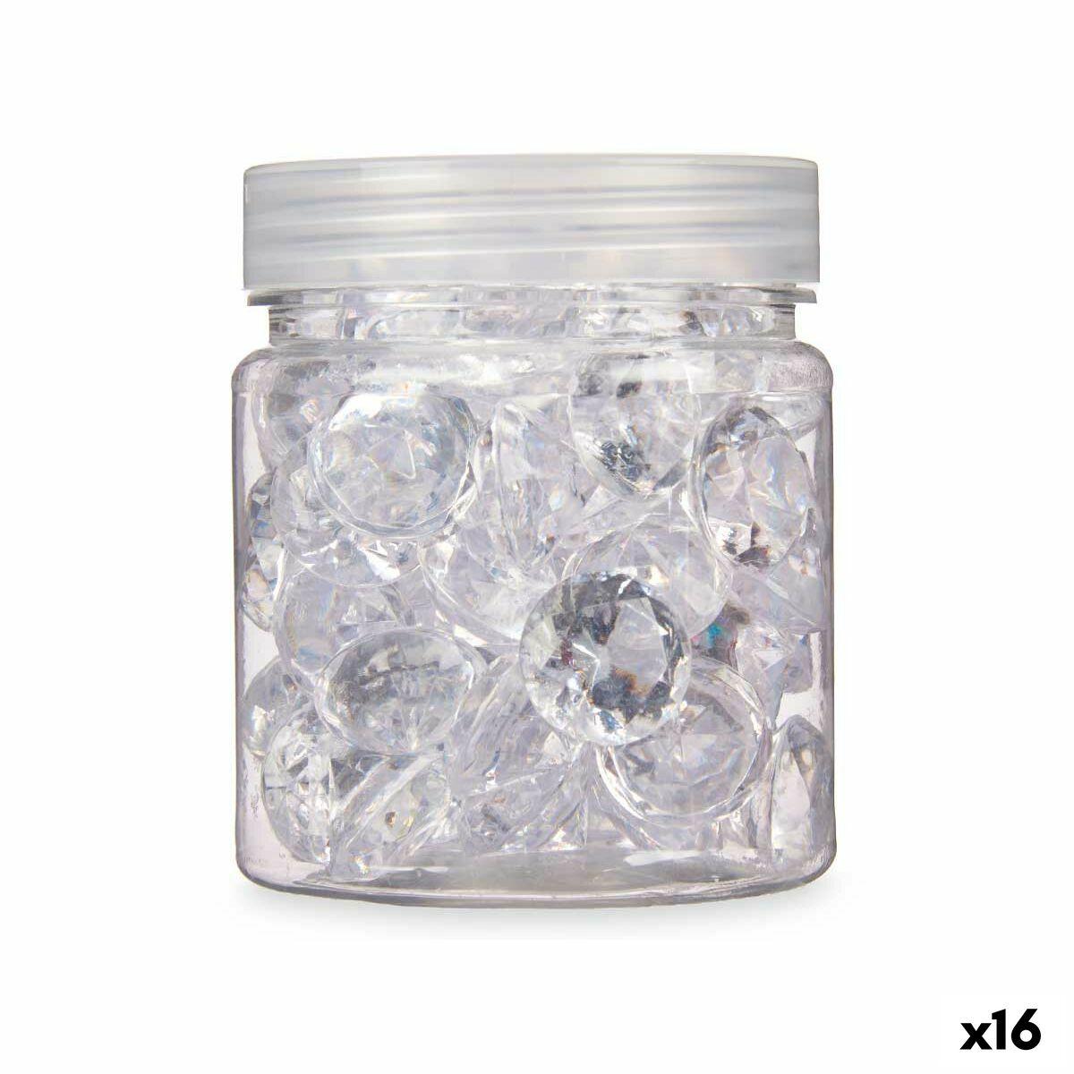 Havedekoration sten - gennemsigtig diamant 150 g (16 enheder) billede