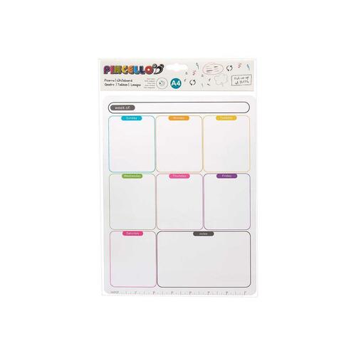 Ugentlig Planner A4 Magnet Hvid (12 enheder)