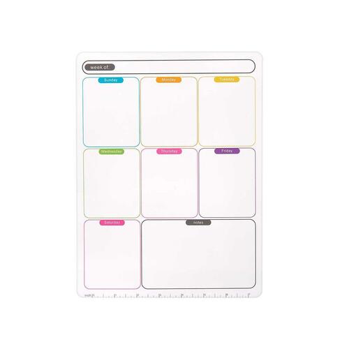 Ugentlig Planner A4 Magnet Hvid (12 enheder)