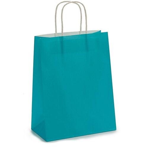 Sæt med Tasker Papir Blå 11 x 36 x 21 cm (12 enheder)