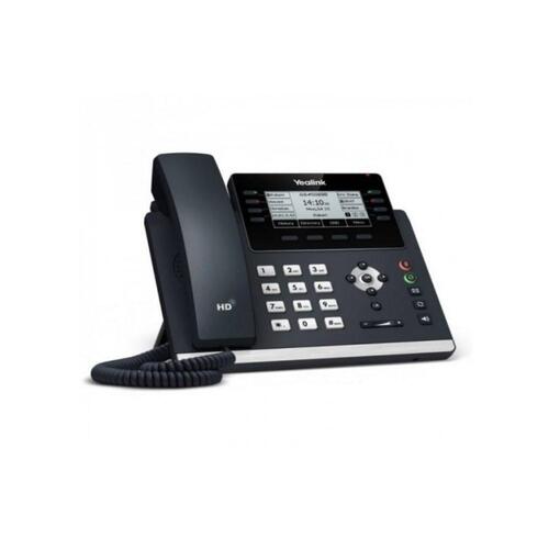 IP telefon Yealink YEA_B_T43U 3,7" Sort