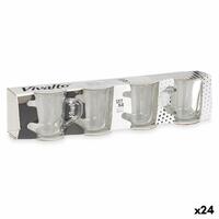Dele kaffekopsæt Gennemsigtig Glas 80 ml (24 enheder)