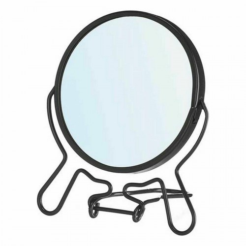 Makeup-spejl Berilo sort - jern, 11 × 13 × 1,5 cm (12 stk.)