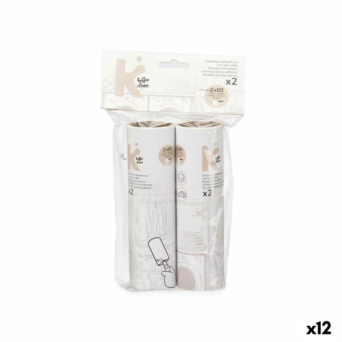 Fnugfjerner Udskifter 16 cm Hvid (12 enheder)