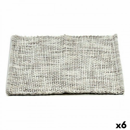 Berilo bademåtte grå 50 × 80 cm - pakke med 6