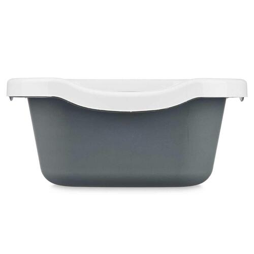 Kattebakke Hvid Antracit Plastik 25 x 11 x 2 cm (11 Enheder)
