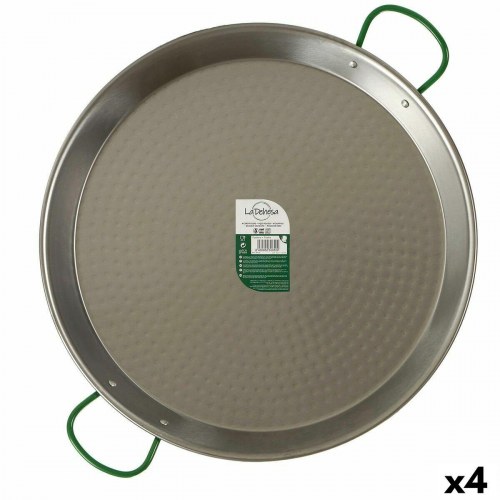 Paellapande La Dehesa Ø 60 cm - sølvfarvet blank stål (4 stk.)
