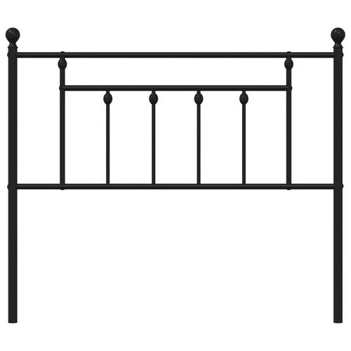 Sengegavl 100 cm metal sort
