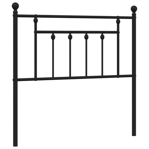 Sengegavl 90 cm metal sort