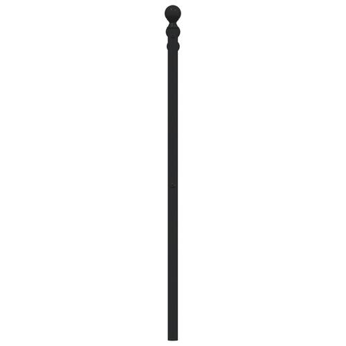 Sengegavl 90 cm metal sort