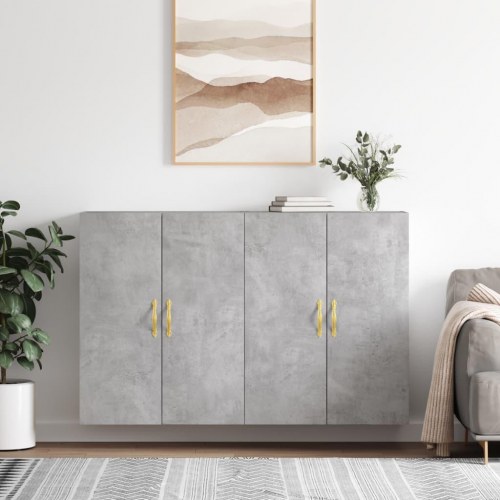 Vægskabe 2 stk. - 69,5 × 34 × 90 cm, betongrå