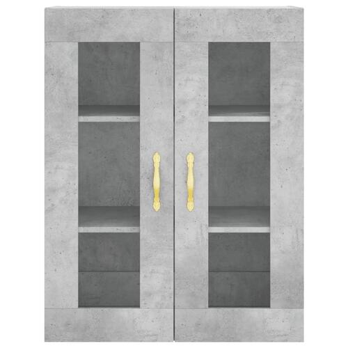 Højskab 69,5x34x180 cm konstrueret træ betongrå