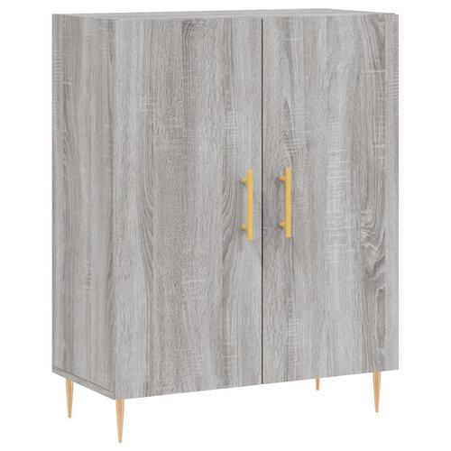 Højskab 69,5x34x180 cm konstrueret træ grå sonoma-eg