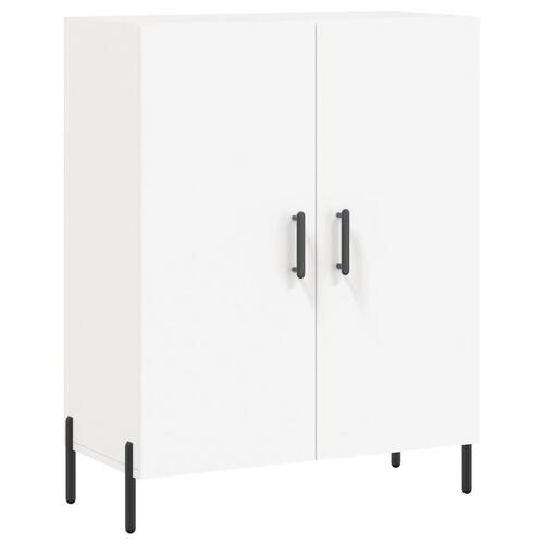 Højskab 69,5x34x180 cm konstrueret træ hvid