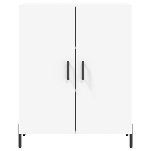 Højskab 69,5x34x180 cm konstrueret træ hvid