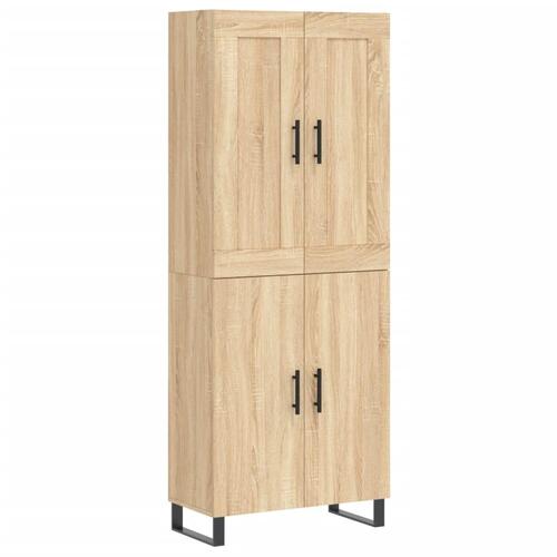 Højskab 69,5x34x180 cm konstrueret træ sonoma-eg