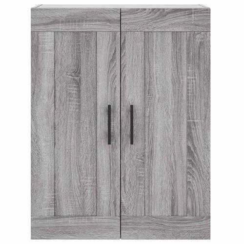 Højskab 69,5x34x180 cm konstrueret træ grå sonoma-eg