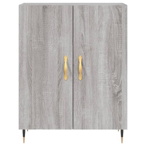 Højskab 69,5x34x180 cm konstrueret træ grå sonoma-eg