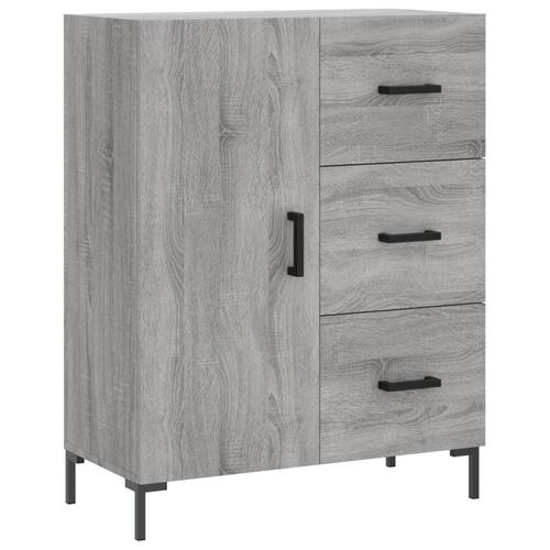 Højskab 69,5x34x180 cm konstrueret træ grå sonoma-eg