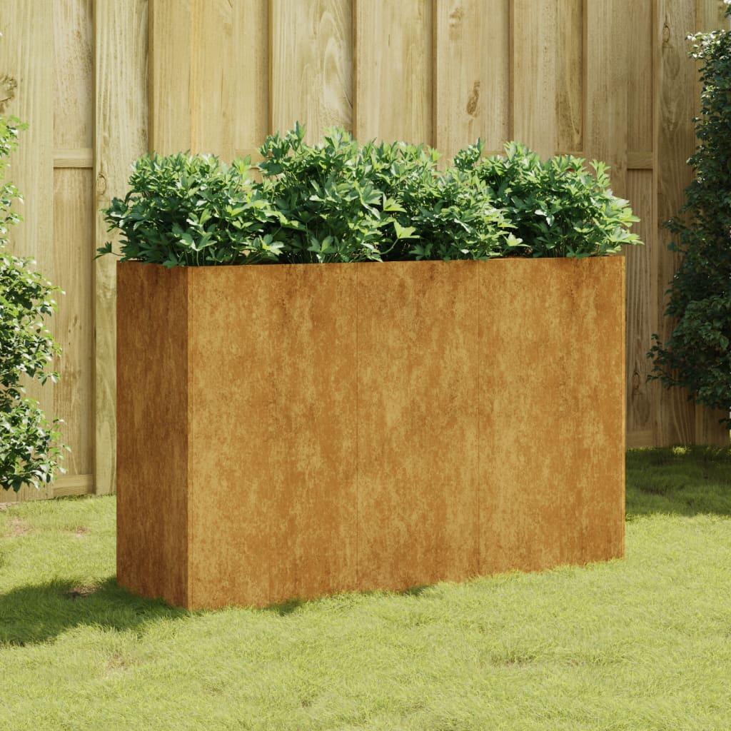Højbed 120x40x80 cm cortenstål