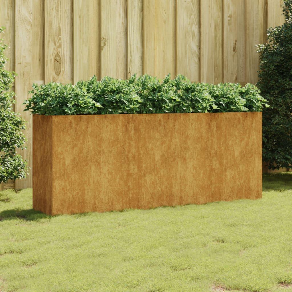 Højbed 200x40x80 cm cortenstål