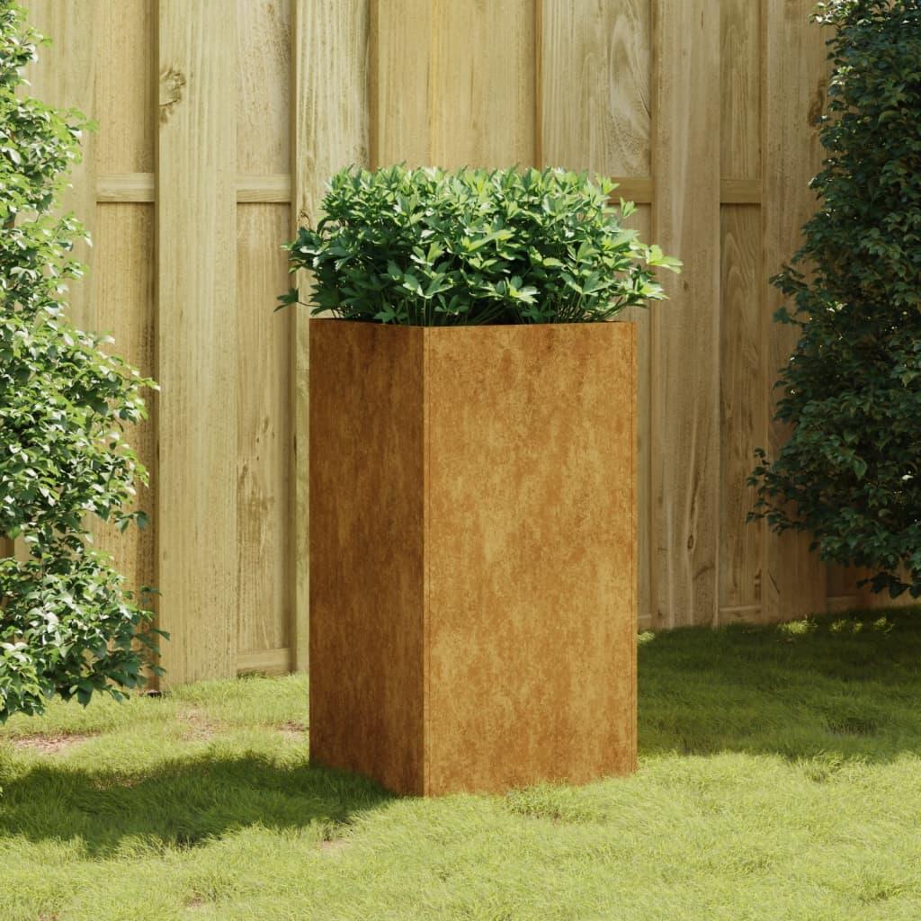 Plantekrukke 40x40x80 cm cortenstål