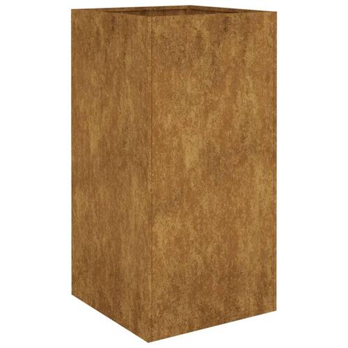 Plantekrukke 40x40x80 cm cortenstål