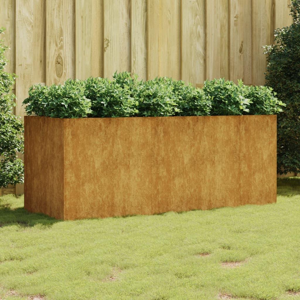 Højbed 200x80x80 cm cortenstål