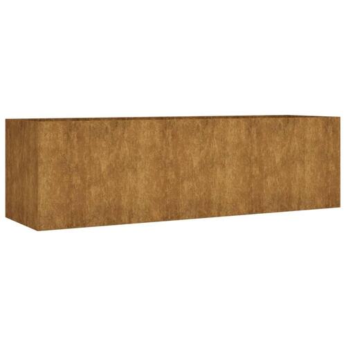 Højbed 280x80x80 cm cortenstål