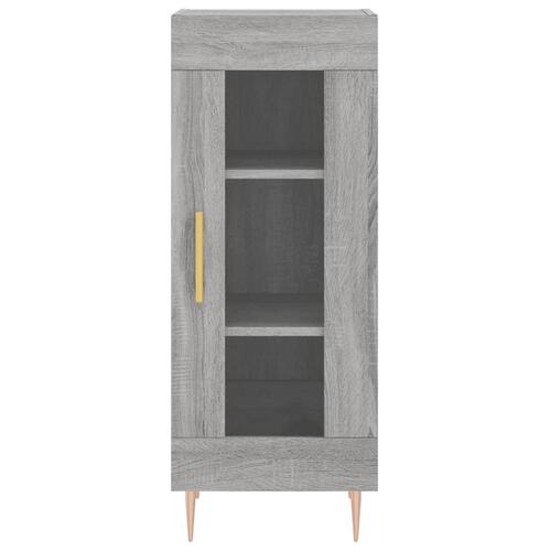 Skab 34,5x34x180 cm konstrueret træ grå sonoma-eg