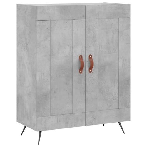 Højskab 69,5x34x180 cm konstrueret træ betongrå