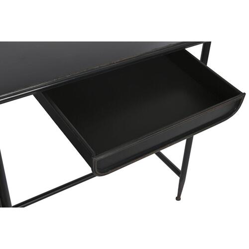 Skrivebord Sort Metal Krystal 120 x 50 x 80 cm