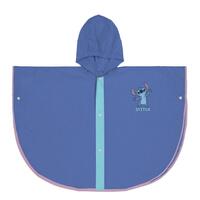 Vandtætte Poncho med Hætte Stitch Blå 5-6 år