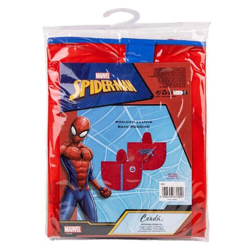 Vandtætte Poncho med Hætte Spider-Man Rød 3-4 år
