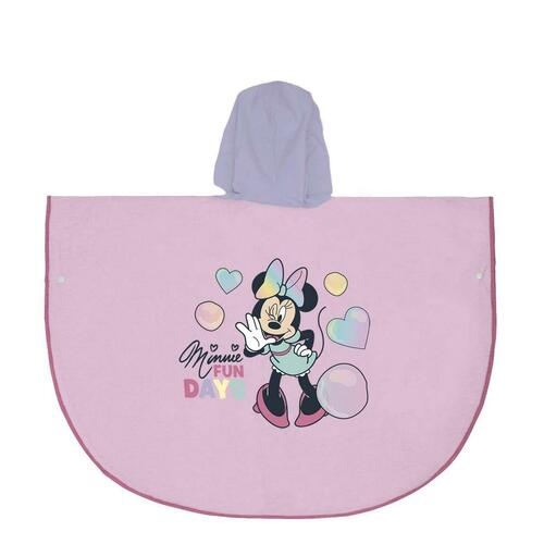 Vandtætte Poncho med Hætte Minnie Mouse Syren 5-6 år