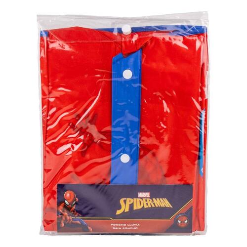 Vandtætte Poncho med Hætte Spider-Man Rød 5-6 år