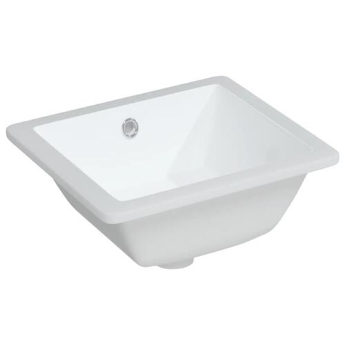 Badeværelsesvask 36x31,5x16,5 cm rektangulær keramisk hvid