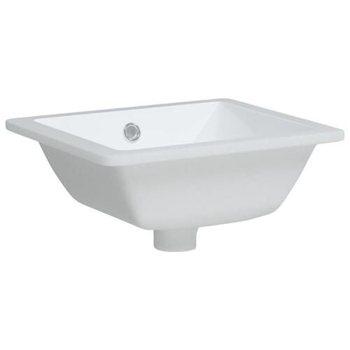 Badeværelsesvask 36x31,5x16,5 cm rektangulær keramisk hvid