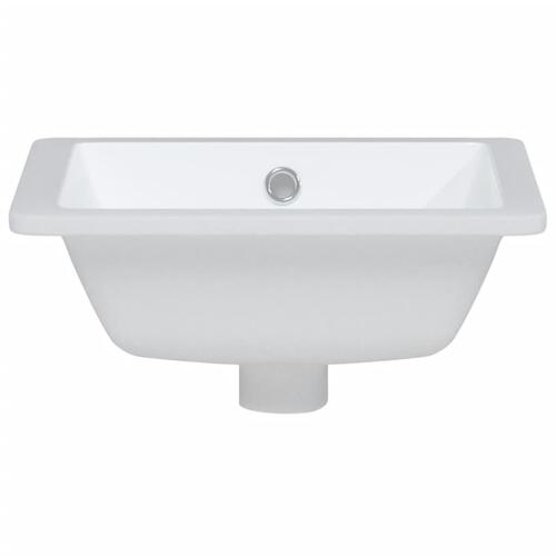 Badeværelsesvask 36x31,5x16,5 cm rektangulær keramisk hvid