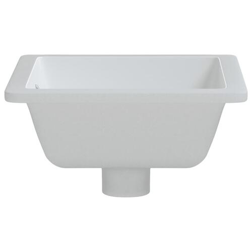 Badeværelsesvask 36x31,5x16,5 cm rektangulær keramisk hvid