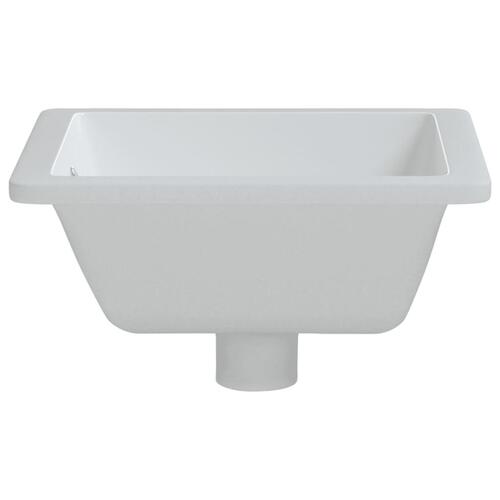 Badeværelsesvask 39x30x18,5 cm rektangulær keramisk hvid