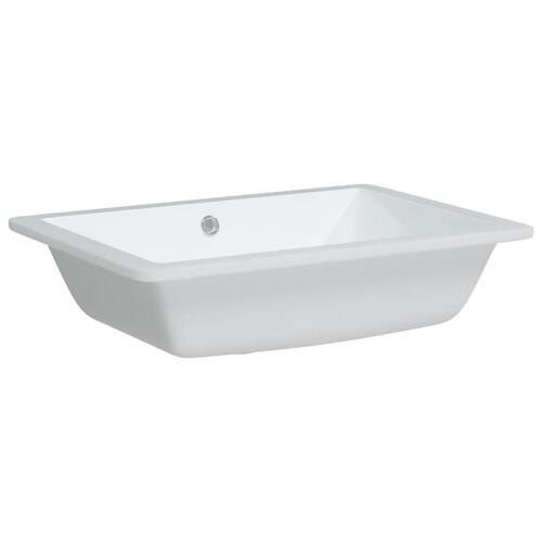 Badeværelsesvask 50,5x40x18,5 cm rektangulær keramisk hvid