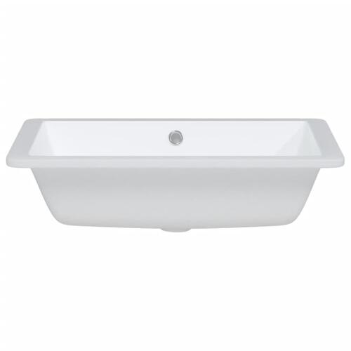 Badeværelsesvask 50,5x40x18,5 cm rektangulær keramisk hvid