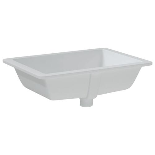 Badeværelsesvask 50,5x40x18,5 cm rektangulær keramisk hvid