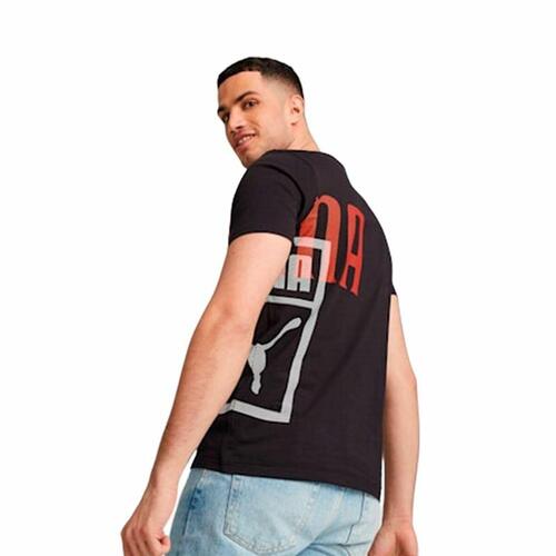 Kortærmet T-shirt til Mænd Puma Classics Sort S