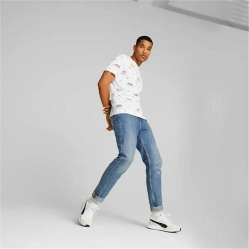 Puma ESS+ Logo Power T-shirt til mænd - hvid (L)