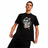 Kortærmet T-shirt til Mænd Puma Gaphics Sort S